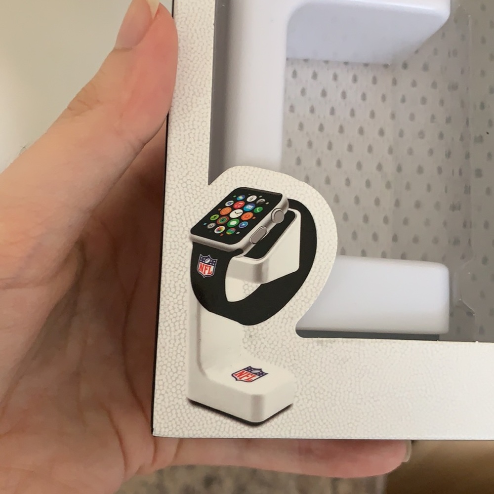 Panthers NFL Apple Watch Stand and Band - Picture 7 of 7